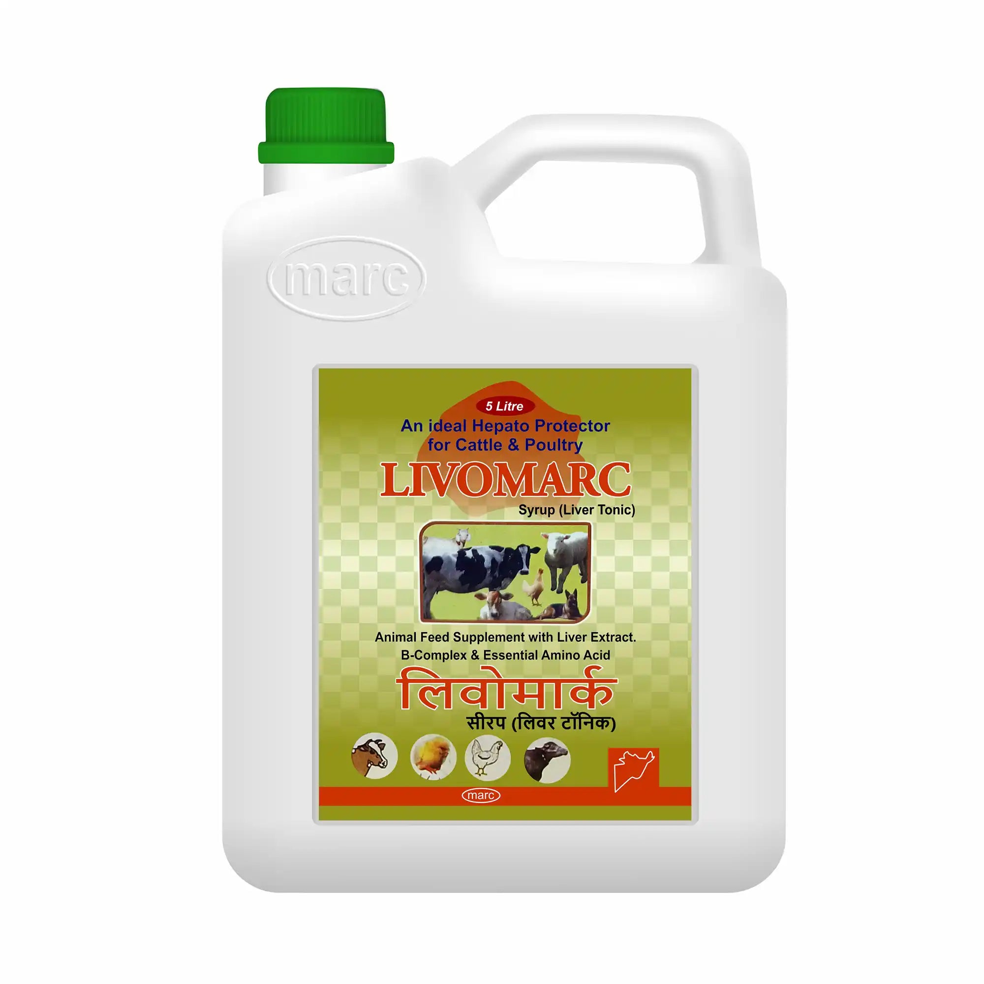 Livomarc Herbal Liver Support Syrup 5 Litre – Bulk Liver Health for Large Livestock Farms