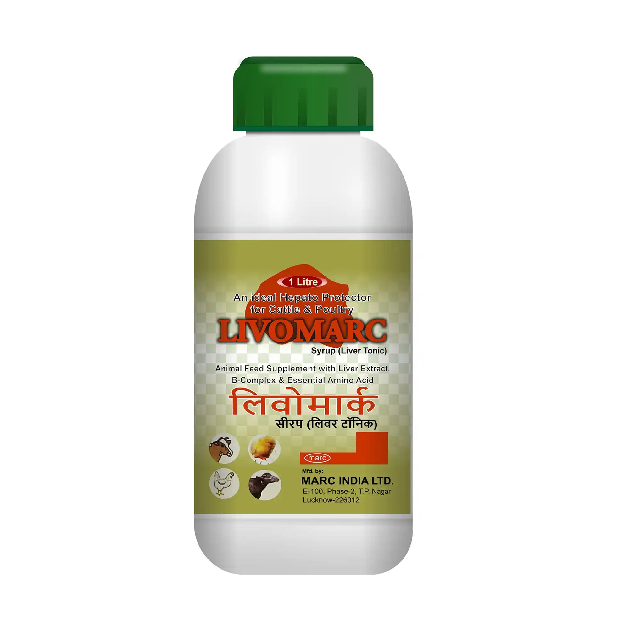 Livomarc Herbal Liver Support Syrup 1 Litre – Daily Liver Health for Livestock Herds