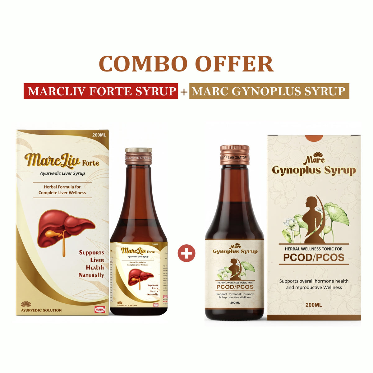 MARC Liv Forte & Gynoplus Syrups for Liver and Women’s Wellness