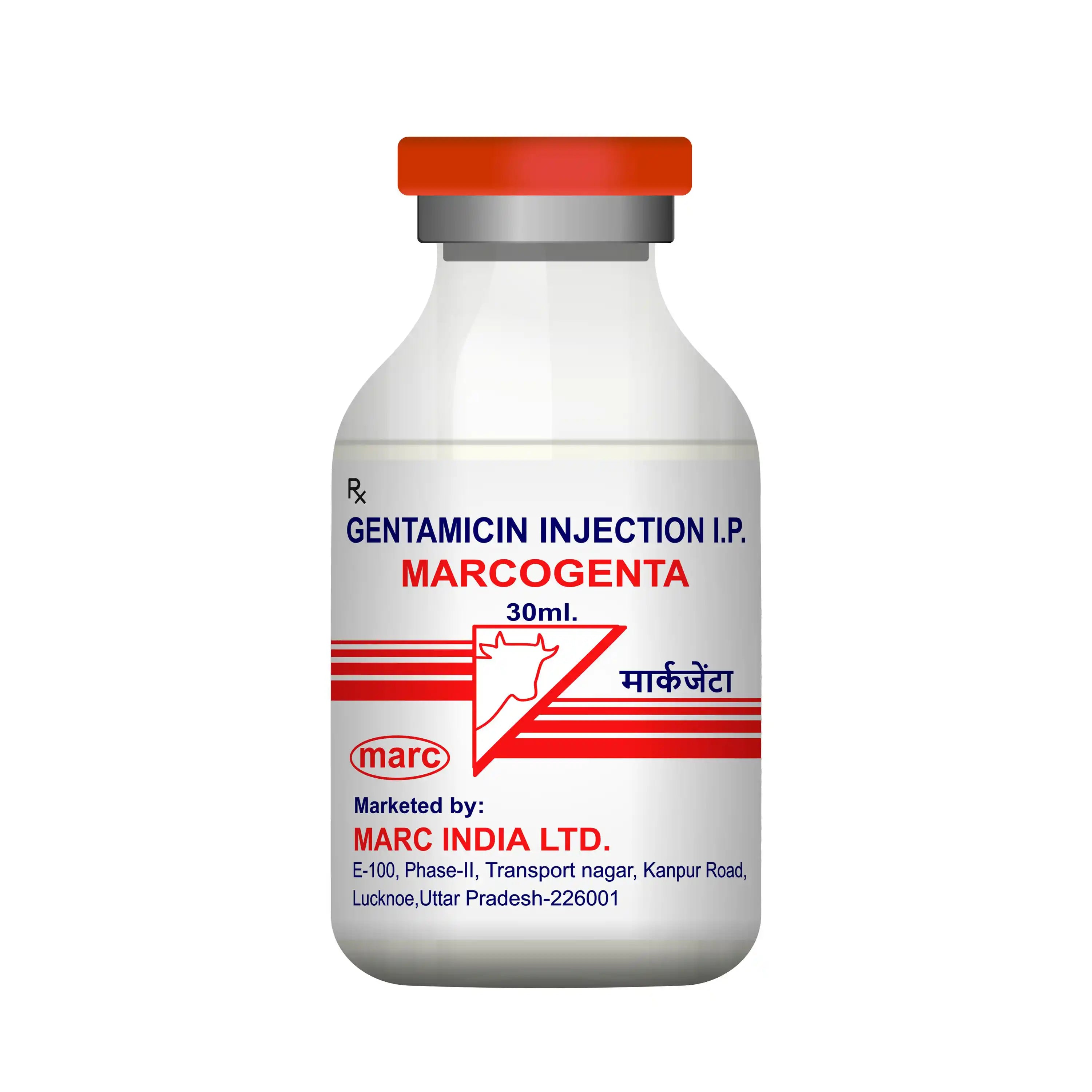 Marcogenta Gentamicin Veterinary Injection 30ml – Aminoglycoside Antibiotic for Livestock Infections