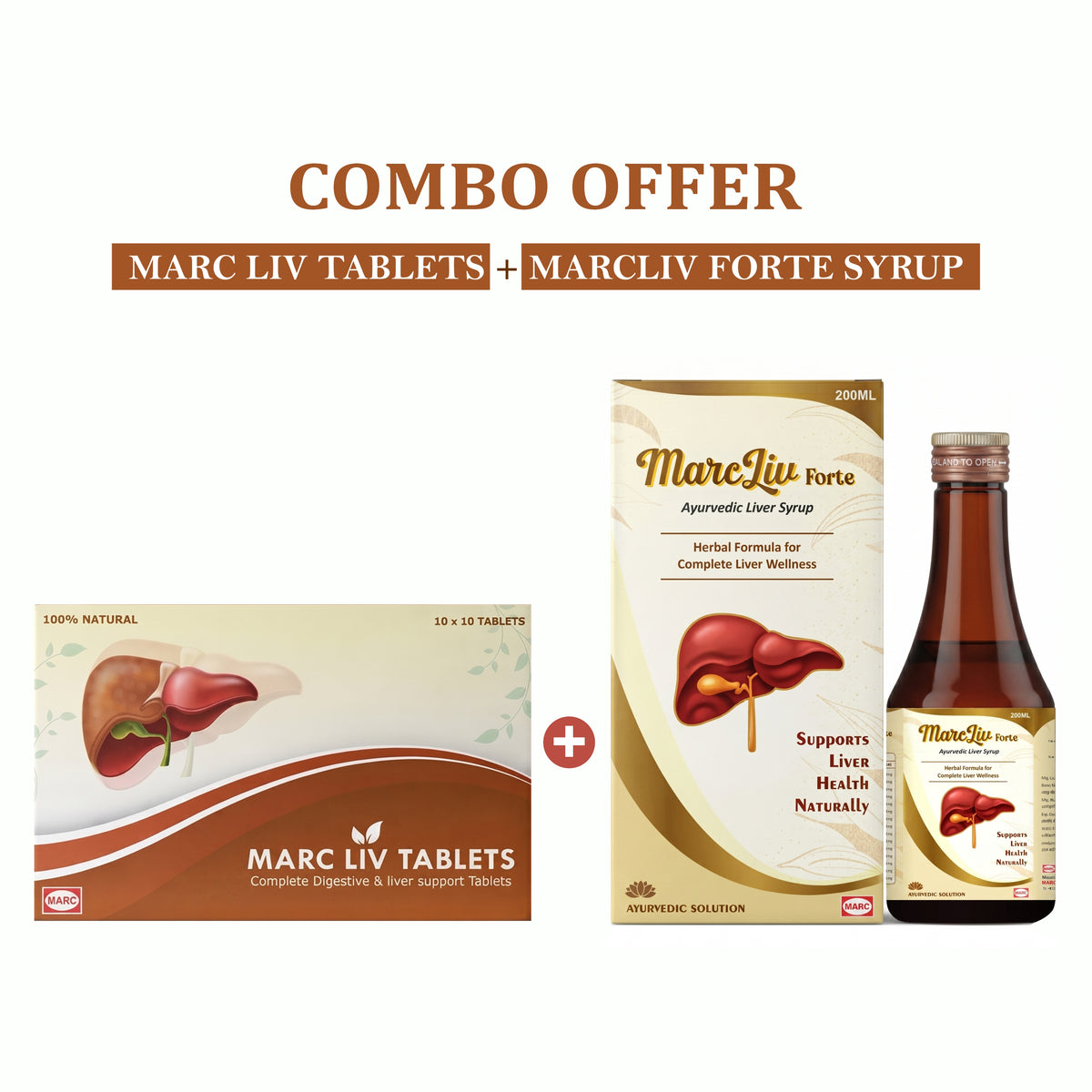 MARC Liv Tablets and Liv Forte Syrup for Liver Function Support