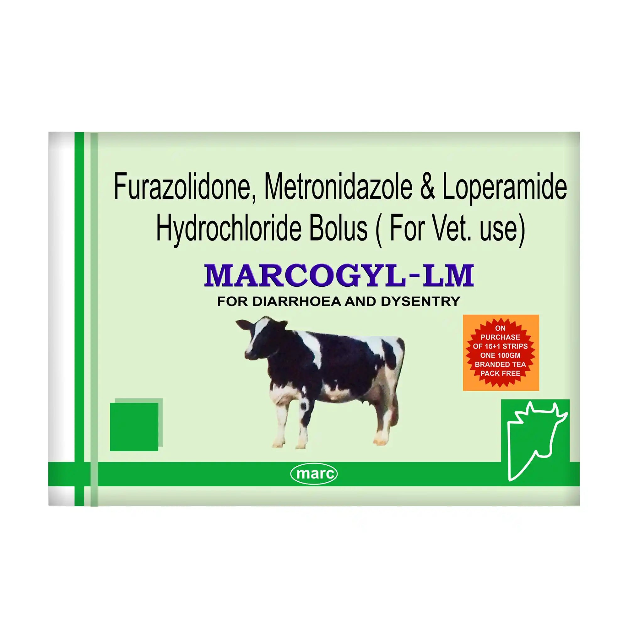 Marcogyl LM Veterinary Metronidazole Bolus 5x4 – Gut, Protozoal & Anaerobic Infections in Livestock