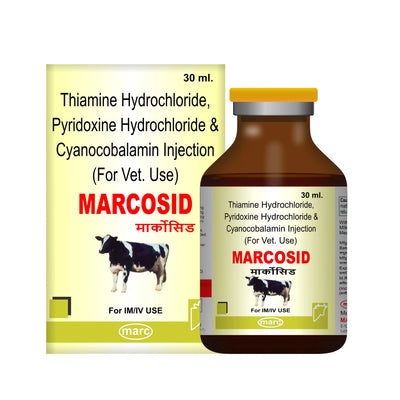 Marcosid Veterinary Antiseptic & Wound Care Injection 30ml – Infection Prevention in Livestock