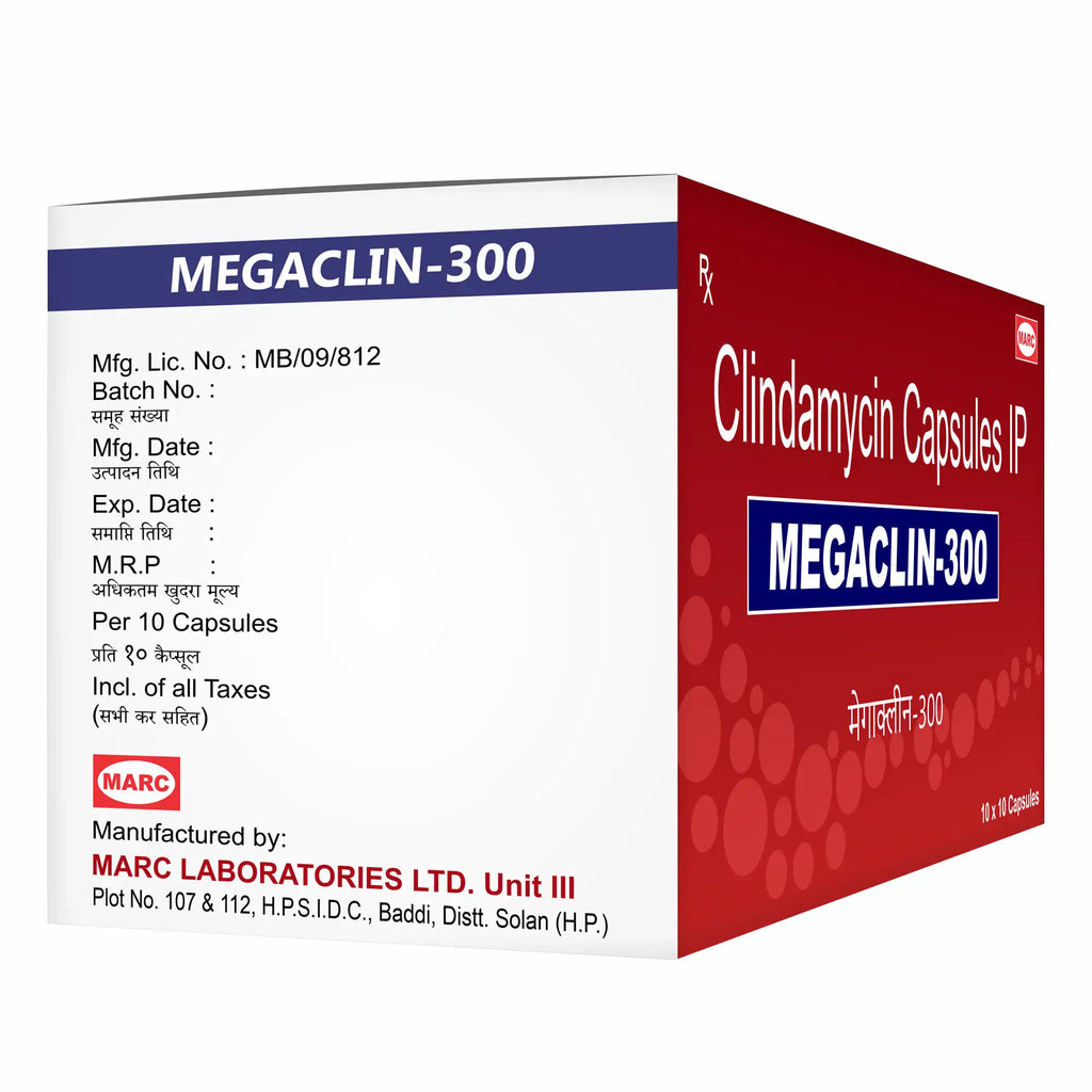 Megaclin 300 Clindamycin Capsule – Lung, Skin & Bacterial Infection Treatment