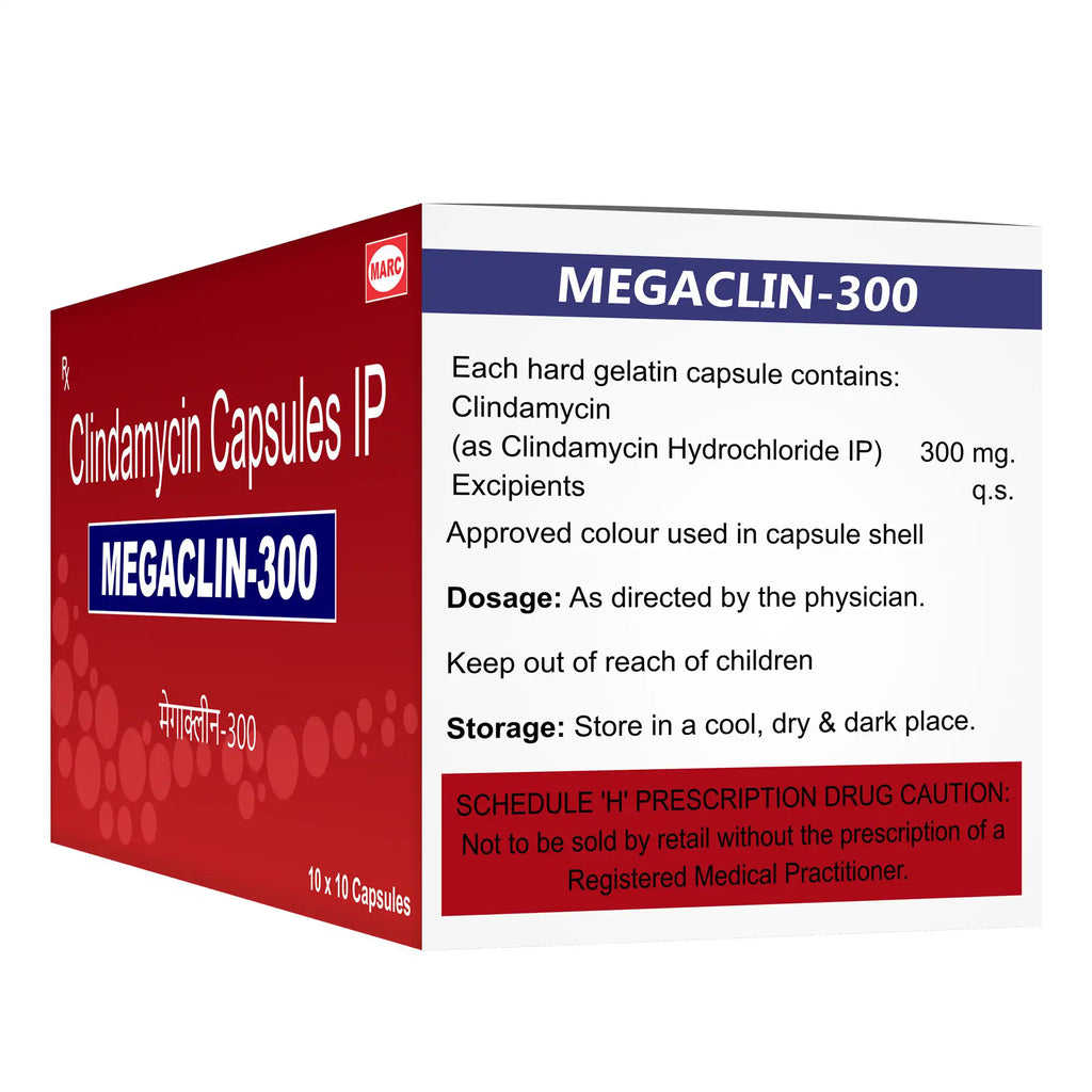 Megaclin 300 Clindamycin Capsule – Lung, Skin & Bacterial Infection Treatment