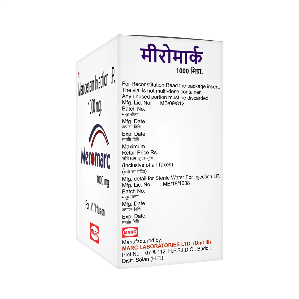 Meromarc Meropenem Injection – ICU-Grade Carbapenem Antibiotic for Drug-Resistant Infections