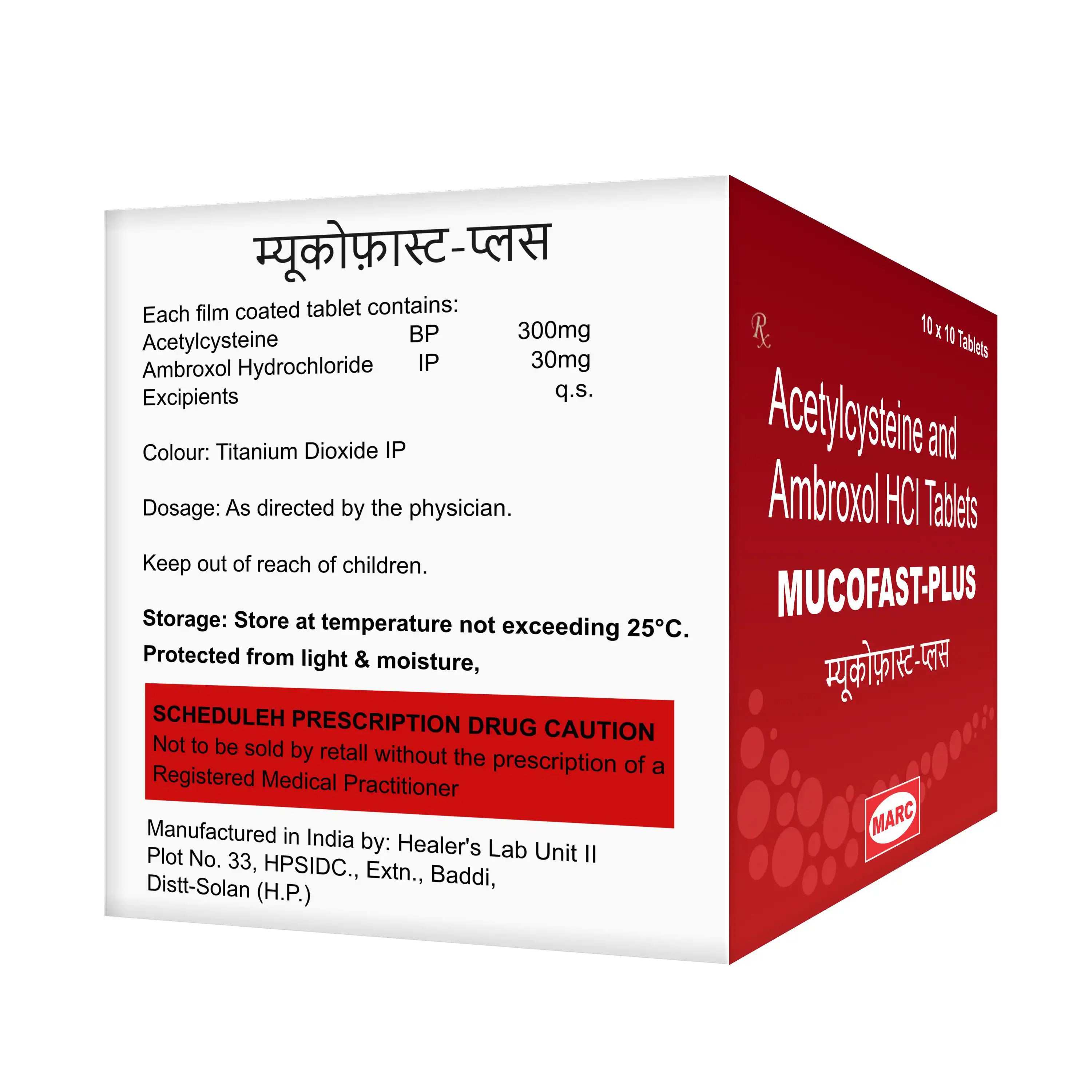 Mucofast Plus Acetylcysteine & Ambroxol Tablet – Mucus, Chest Congestion & Cough Relief