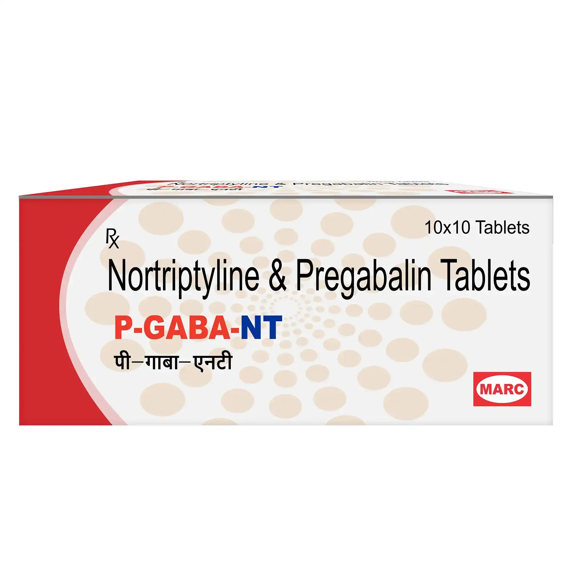 P-GABA NT Pregabalin & Nortriptyline Tablet – Nerve Pain & Neuropathy Relief