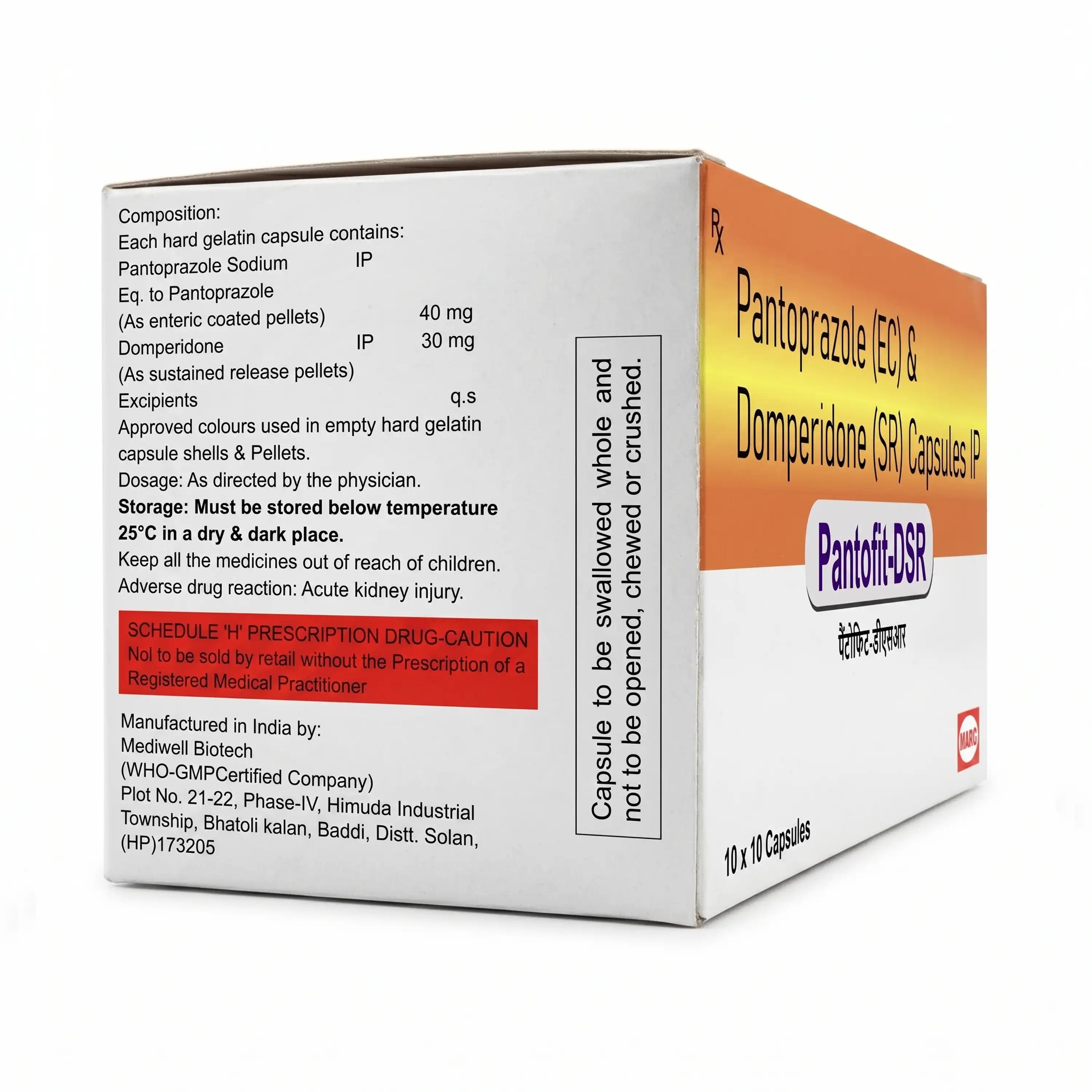 Pantofit DSR Pantoprazole & Domperidone Capsule – Acidity, Bloating & GERD Relief