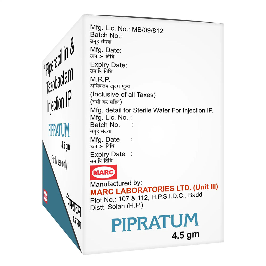 Pipratum Piperacillin & Tazobactam Injection – Hospital-Grade Antibiotic for Severe Infections