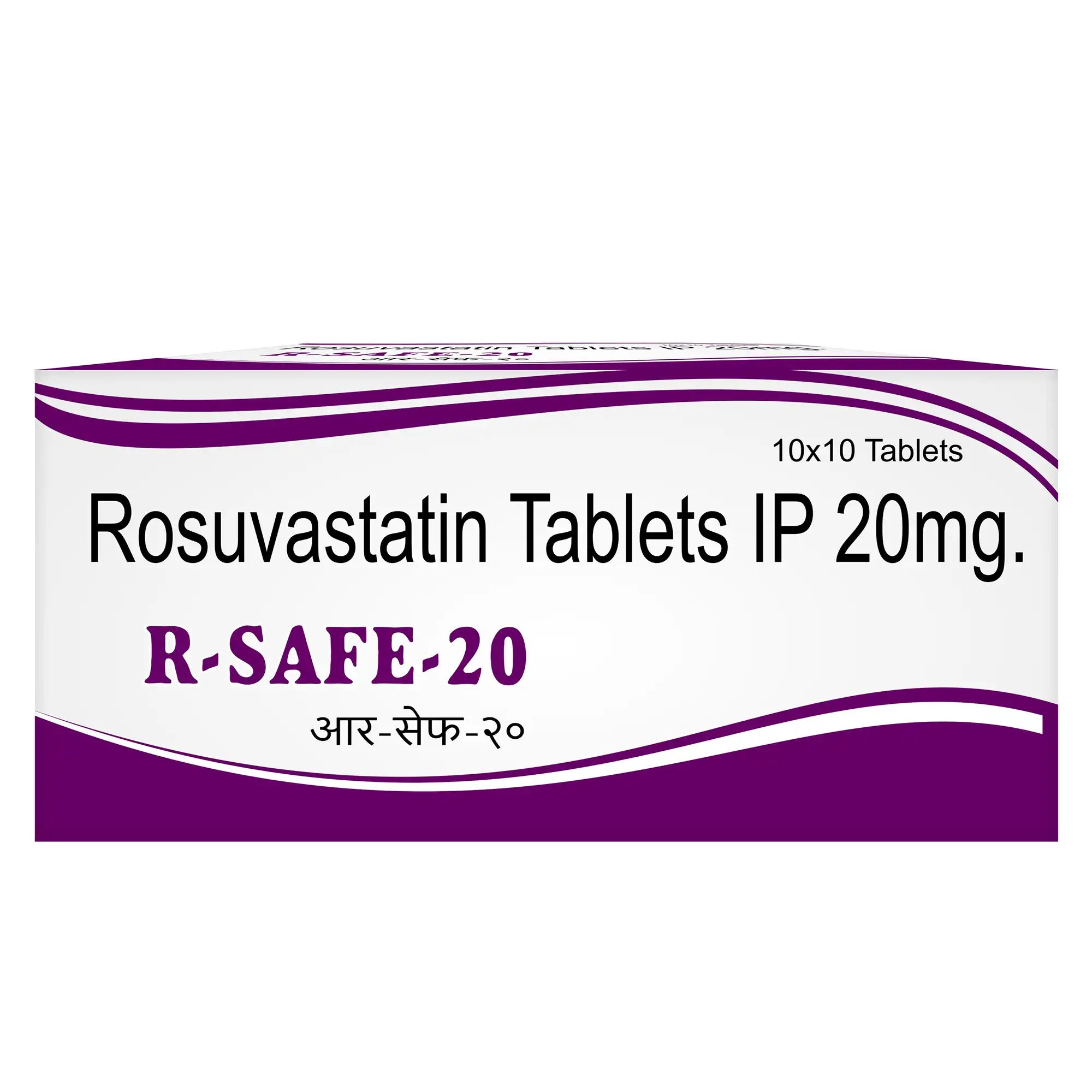 R-Safe 20 Rosuvastatin 20mg Tablet – High Cholesterol & Cardiovascular Risk Reduction