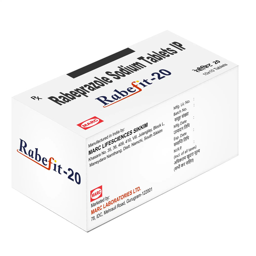 Rabefit-20 Rabeprazole Tablet – Acidity, Heartburn & GERD Relief
