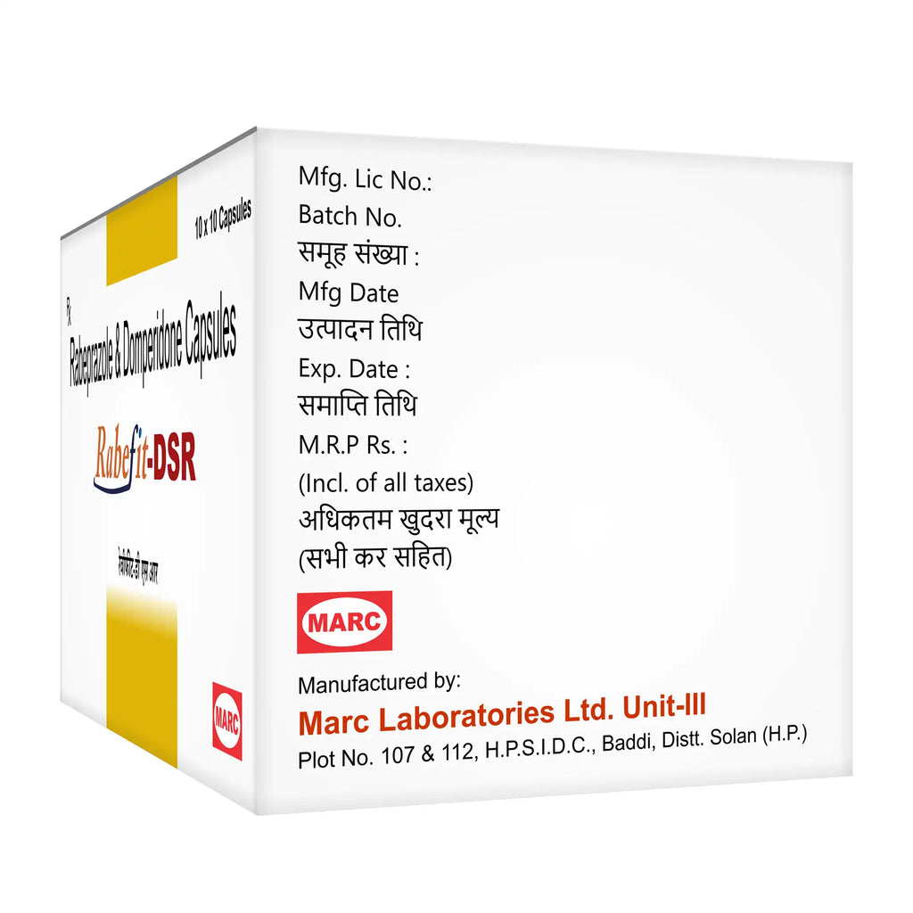 Rabefit DSR Rabeprazole & Domperidone Capsule – Acid Reflux, Nausea & GERD Relief