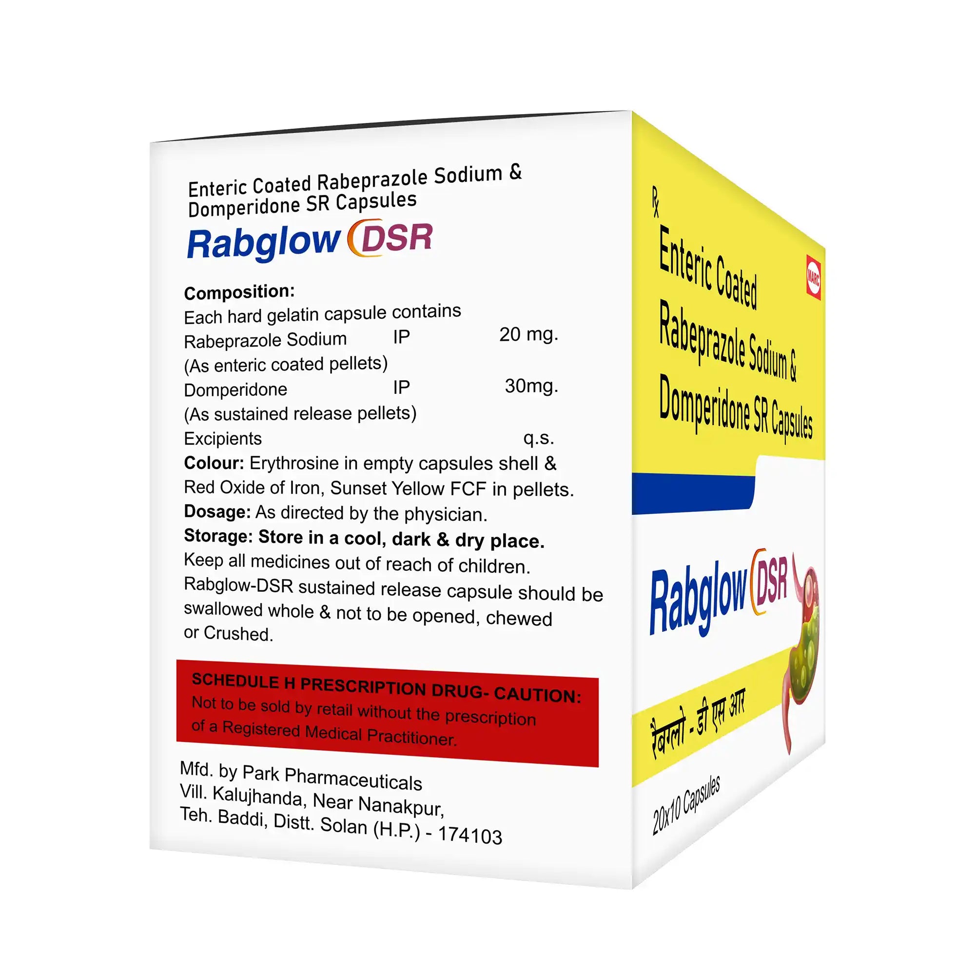 Rabglow DSR Rabeprazole & Domperidone Capsule – Acidity, Bloating & GERD Relief