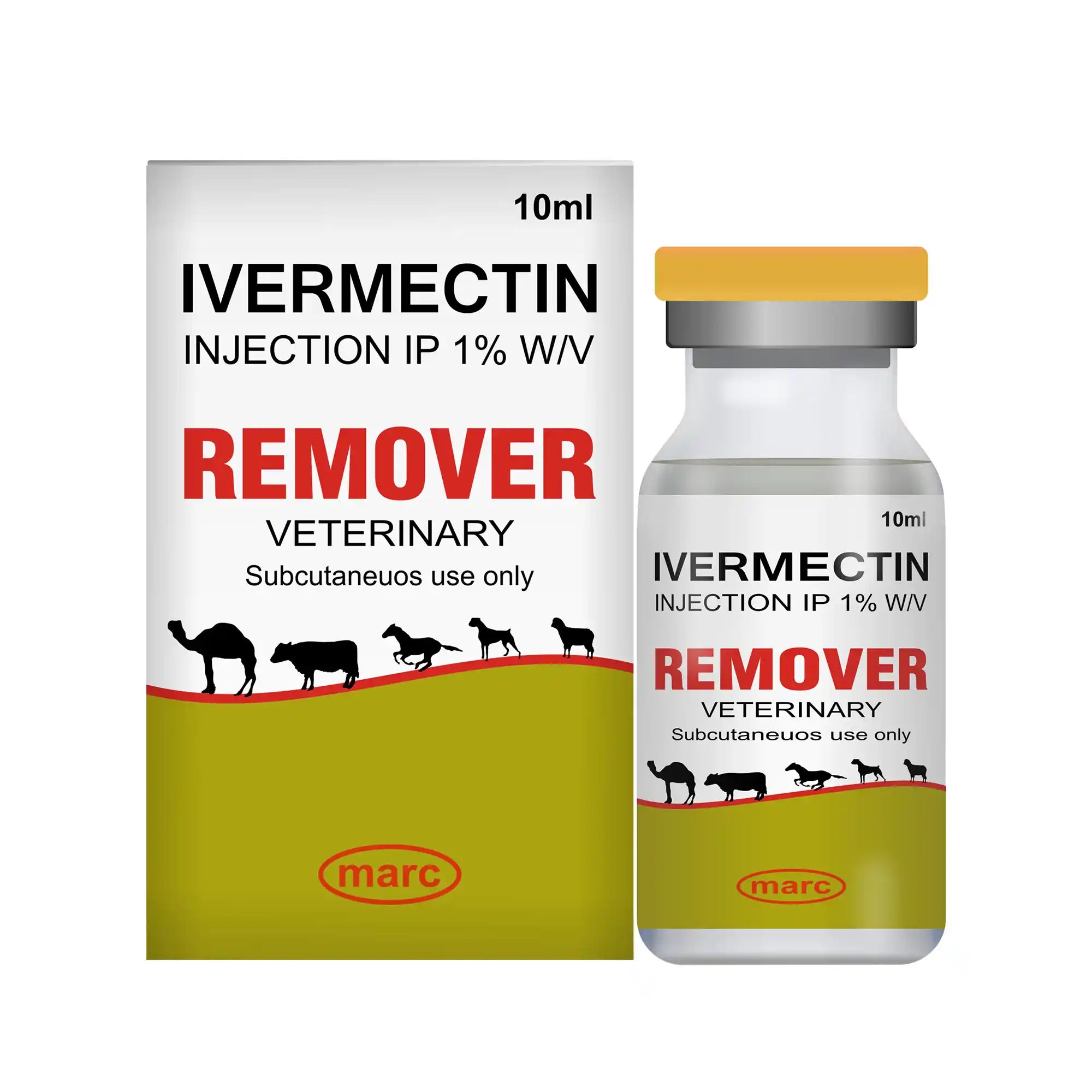 Remover Veterinary Ectoparasiticide Injection 10ml – Tick, Mite & External Parasite Control in Animals