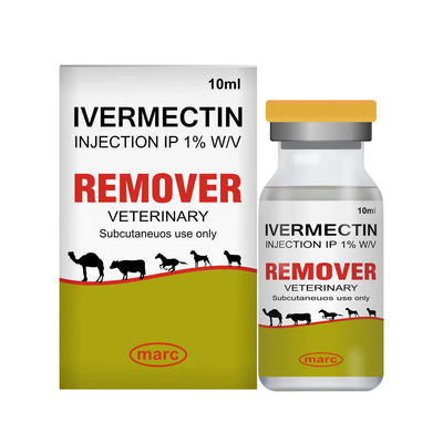 Remover Veterinary Ectoparasiticide Injection 10ml – Tick, Mite & External Parasite Control in Animals