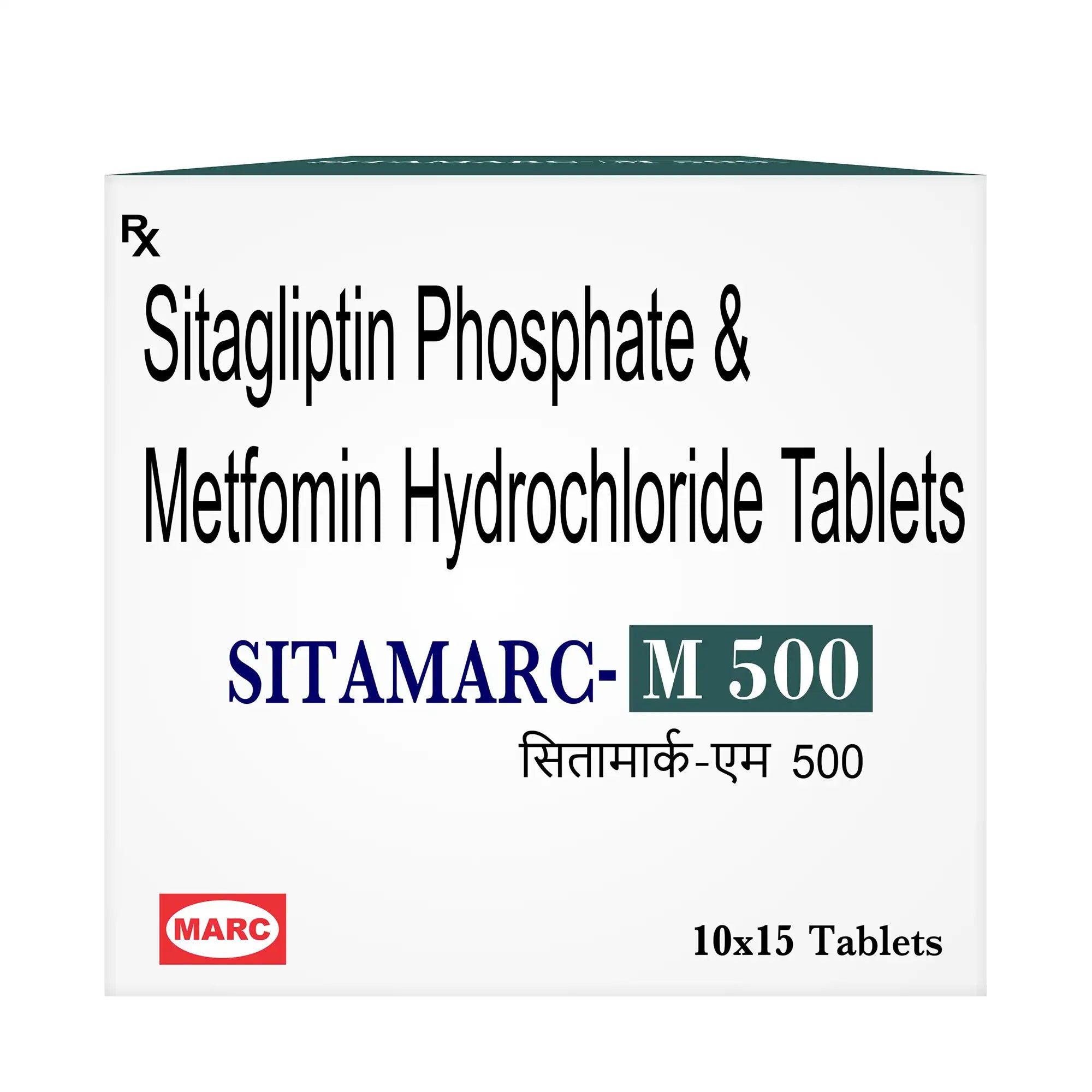 Sitamarc M 500 Sitagliptin & Metformin Tablet – Type 2 Diabetes & Blood Sugar Control