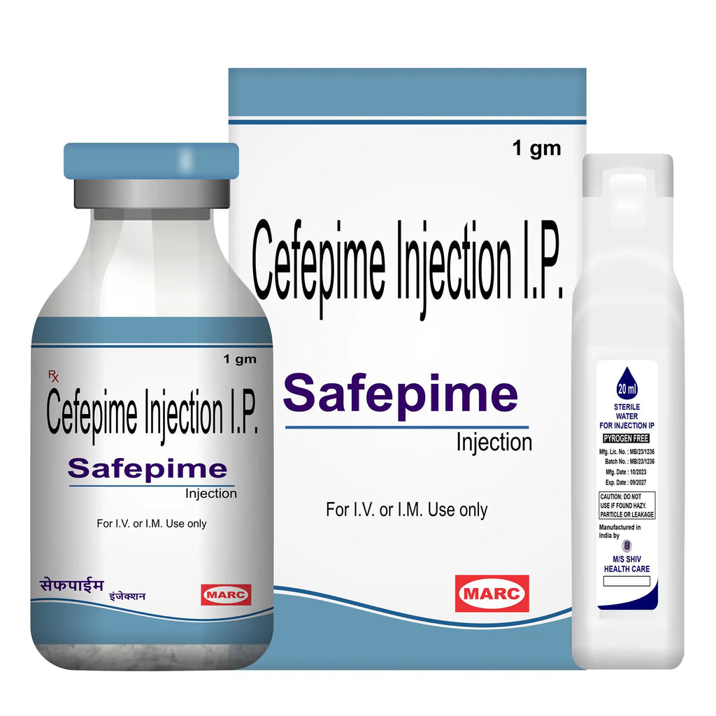 Safepime Cefepime Injection – Hospital-Grade Antibiotic for Severe Bacterial Infections