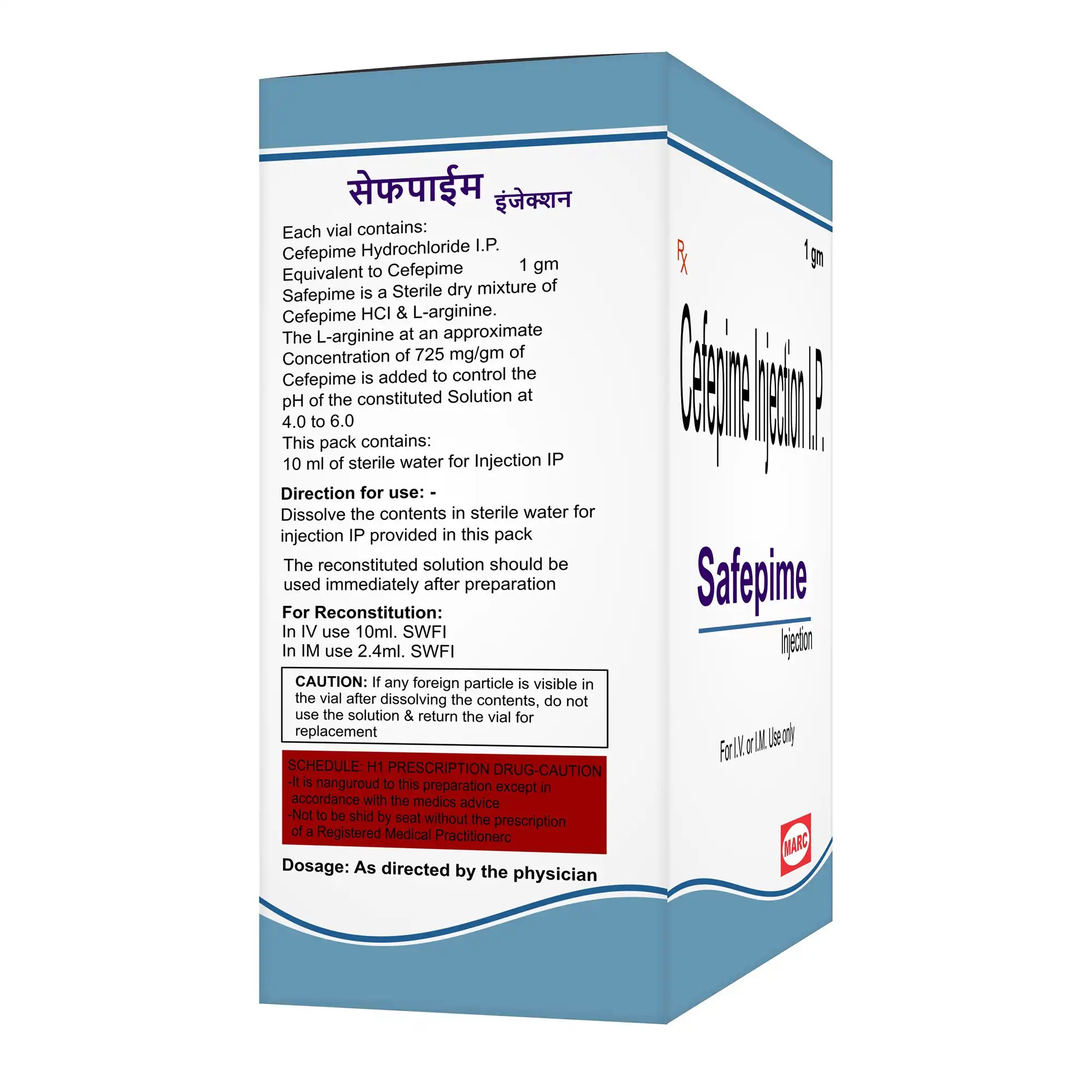 Safepime Cefepime Injection – Hospital-Grade Antibiotic for Severe Bacterial Infections