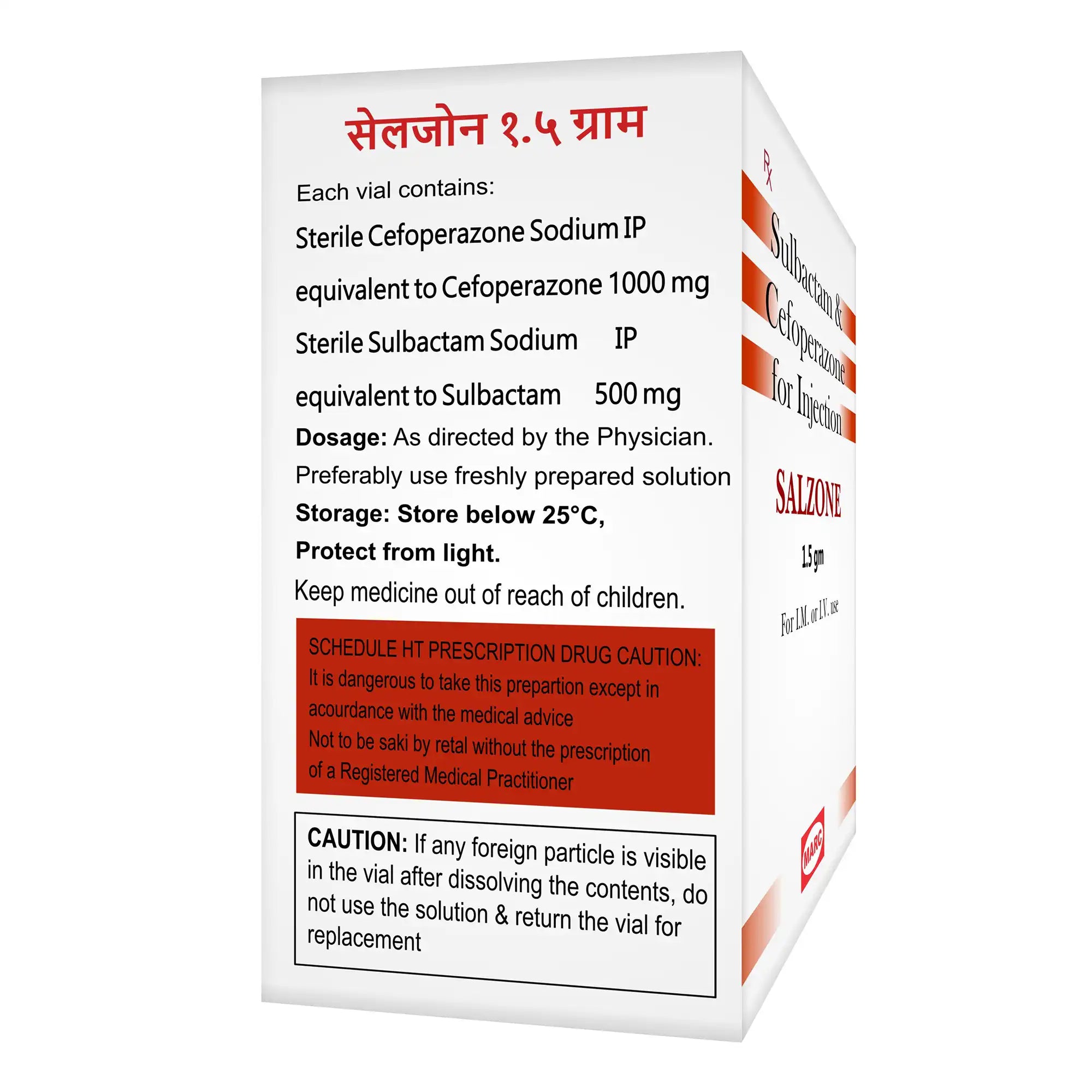 Salzone Injection 1.5gm – Cefoperazone & Sulbactam for Severe Bacterial Infections