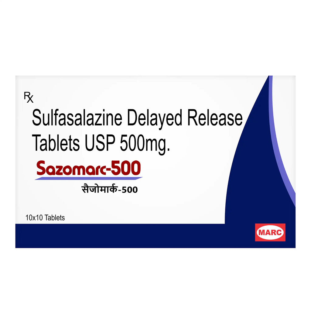 Sazomarc-500 Sulfasalazine Tablet – Inflammatory Bowel Disease & Ulcerative Colitis Treatment