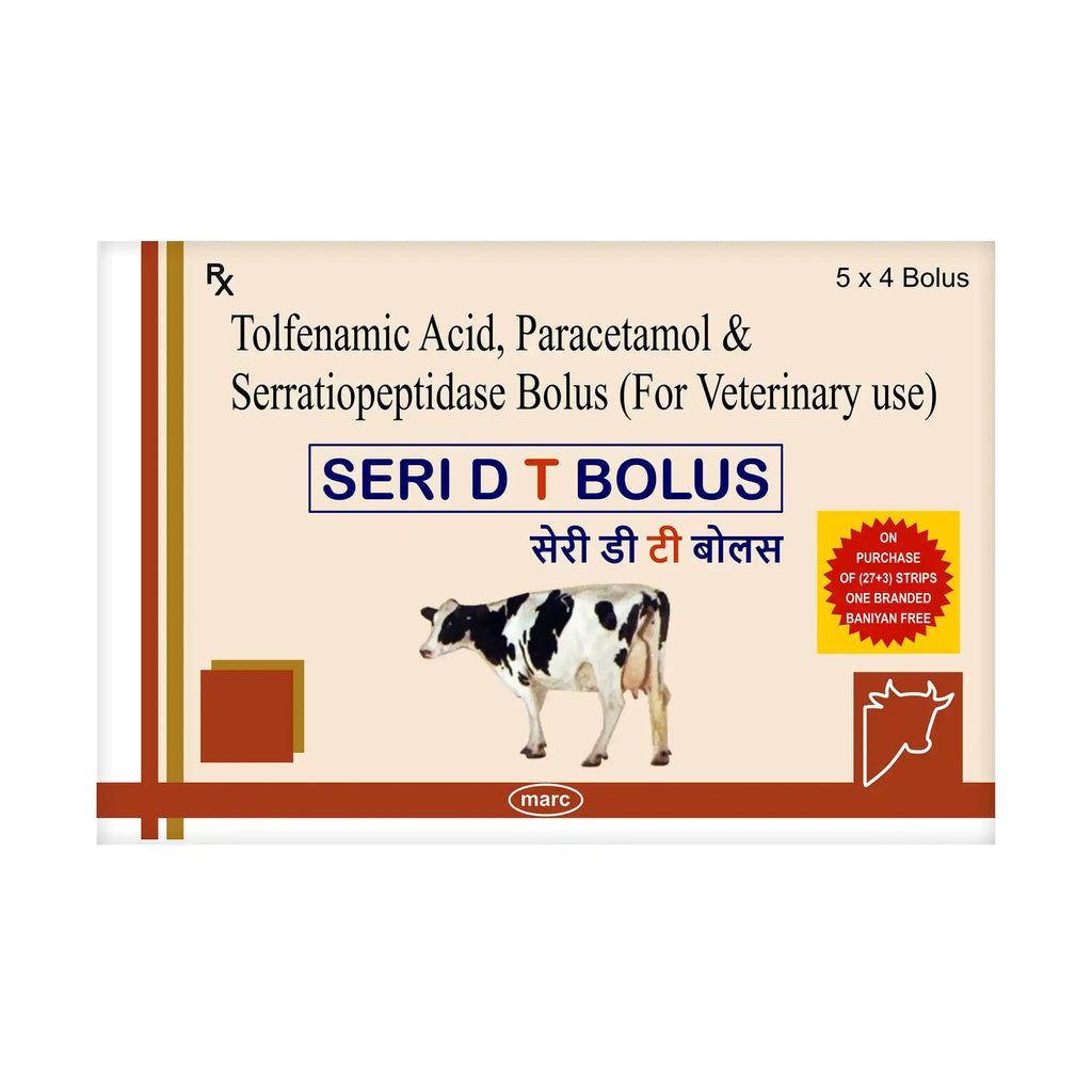 Seri D-T Veterinary Analgesic & Anti-Inflammatory Bolus – Pain & Fever Relief for Livestock