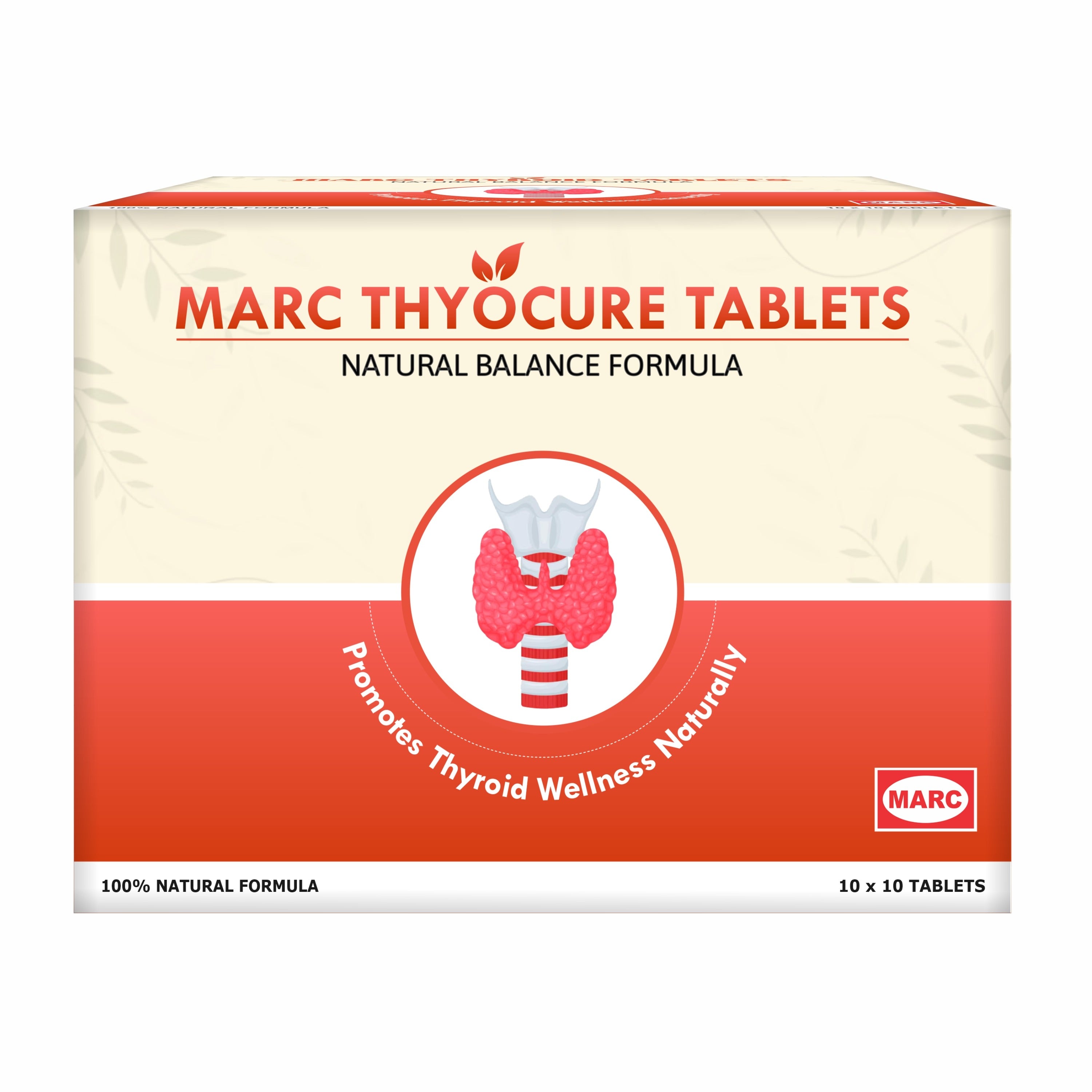 Marc Thyocure Tablets (100 Tabs) – Ayurvedic Thyroid Support Formula for Hormonal Balance & Daily Wellness