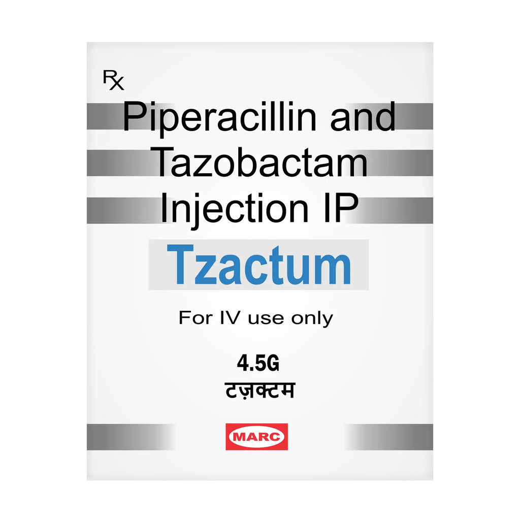 Tzactum Piperacillin & Tazobactam Injection – Broad-Spectrum IV Antibiotic for Severe Infections