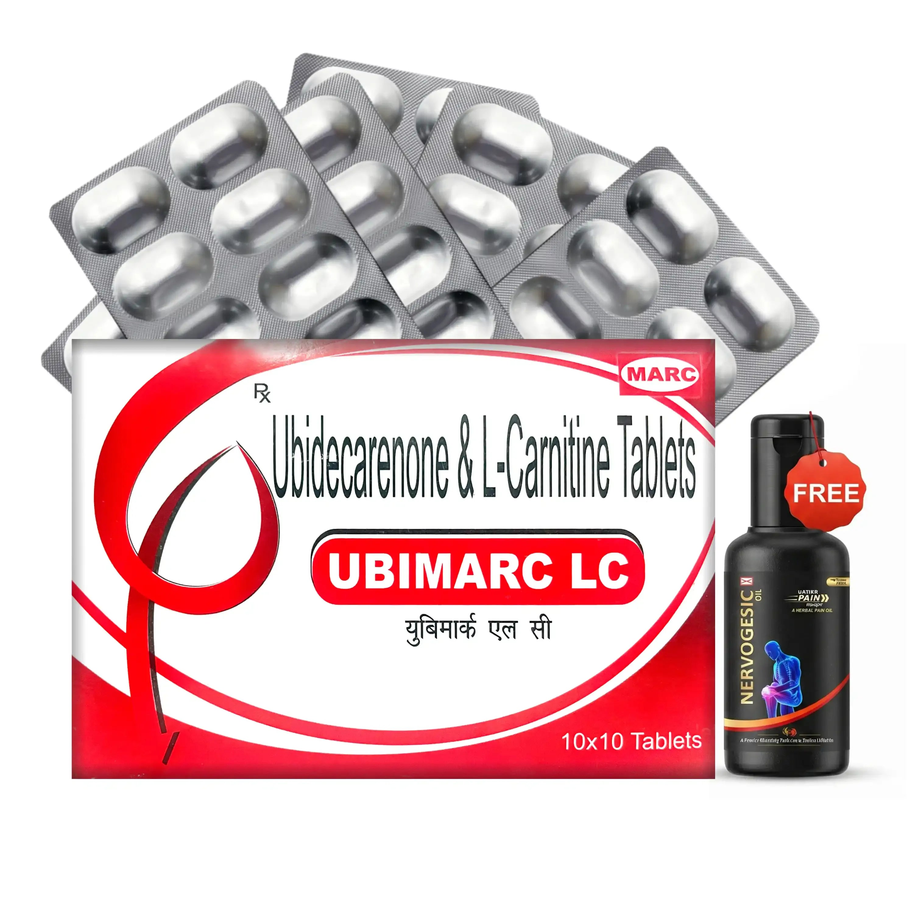 Ubimarc LC CoQ10, L-Carnitine & Lycopene Tablet – Cellular Energy, Heart Protection & Antioxidant Care
