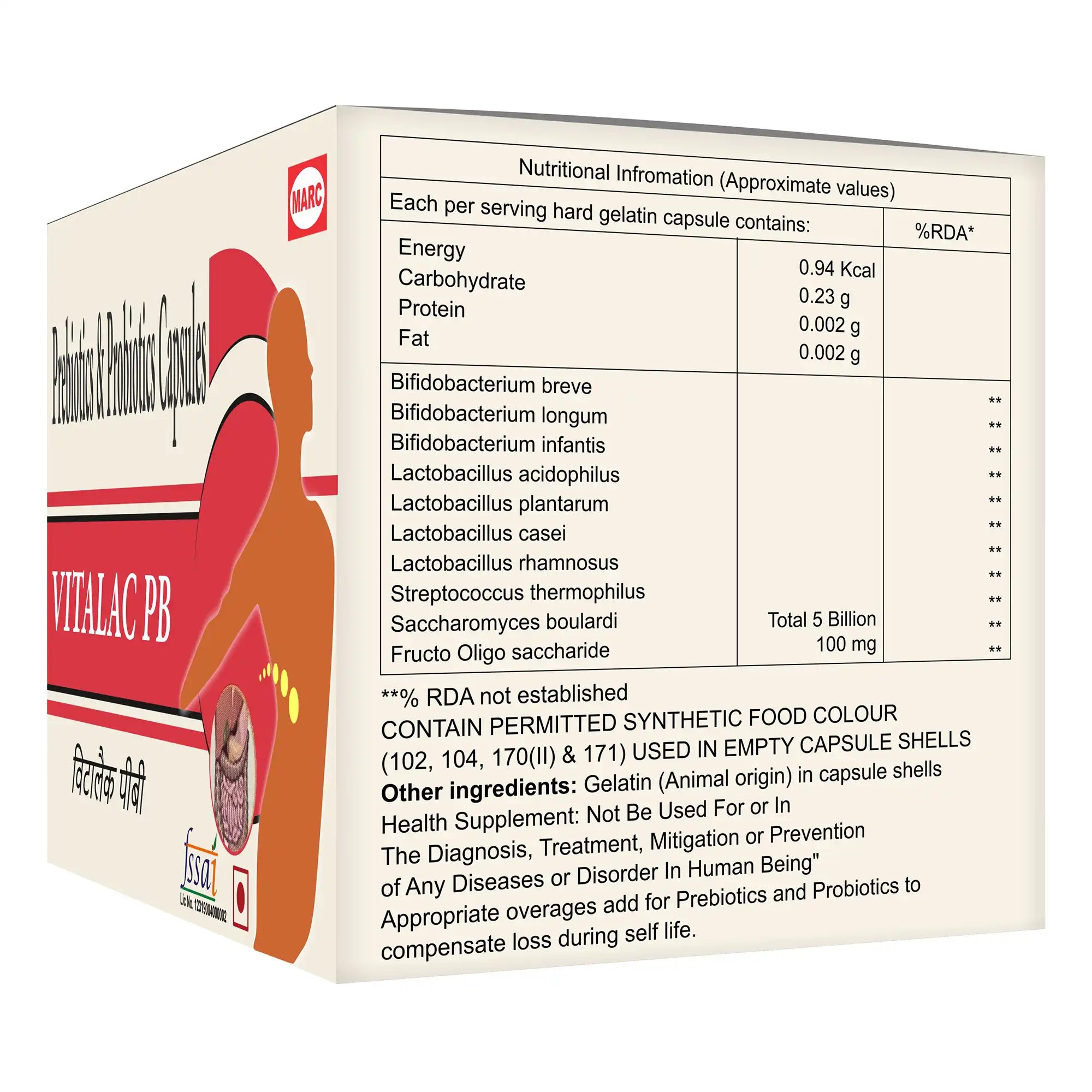 Vitalac PB Probiotic & Prebiotic Tablet – Gut Health, Digestion & Immunity Support
