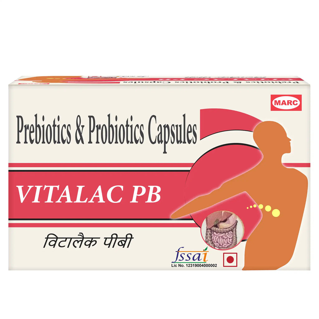 Vitalac PB Probiotic & Prebiotic Tablet – Gut Health, Digestion & Immunity Support