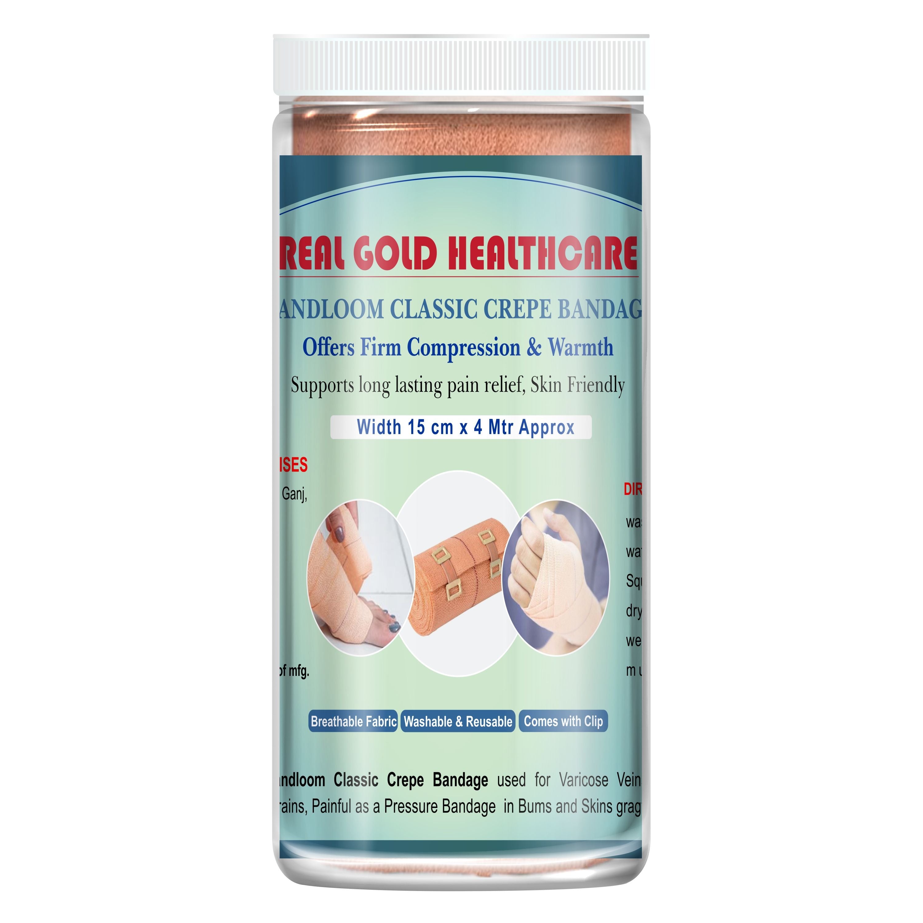 Free Crepe Bandage(15Cm 4Mtr) Approx