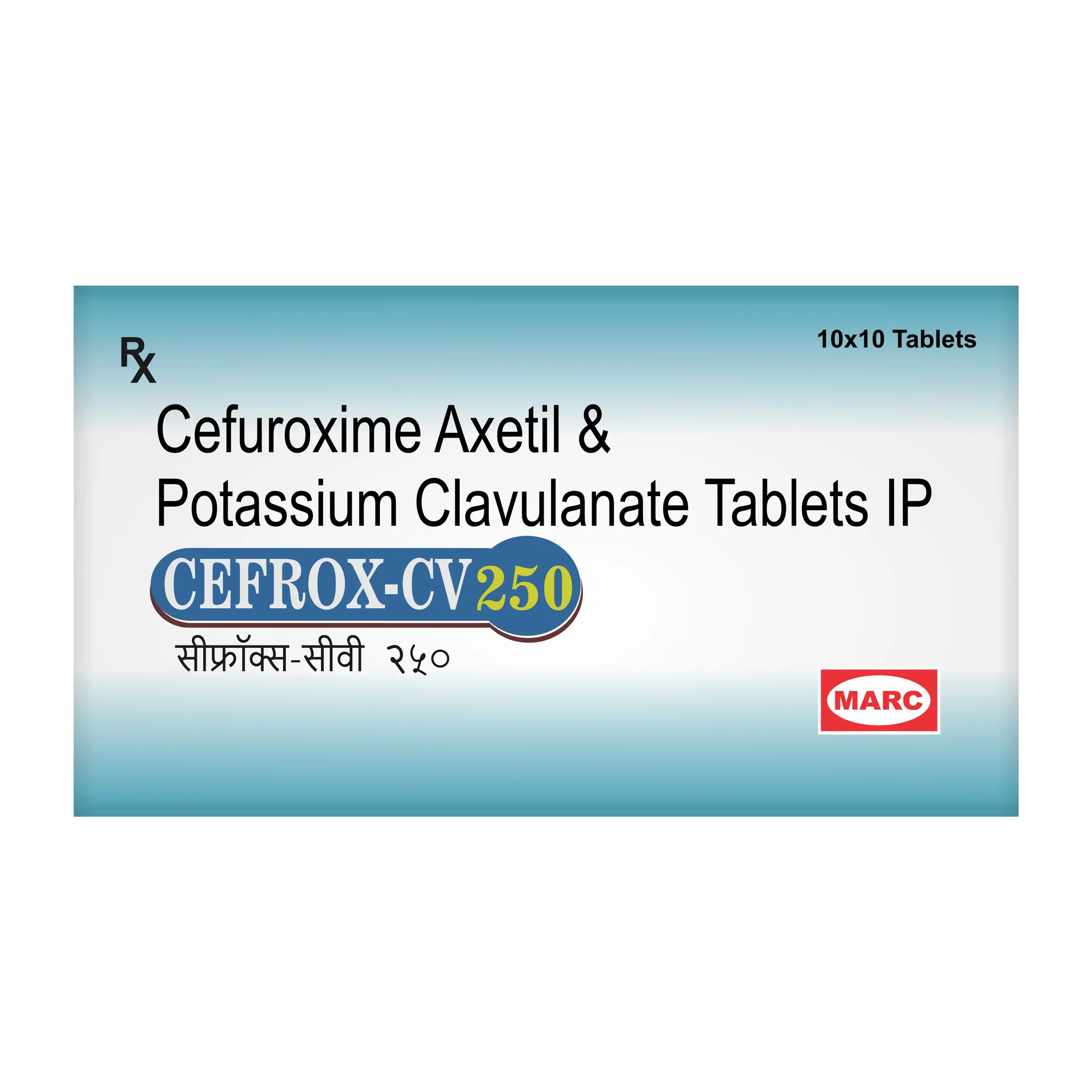 Cefrox CV 250 Cefuroxime & Clavulanate Tablet – Resistant Bacterial Infection Treatment