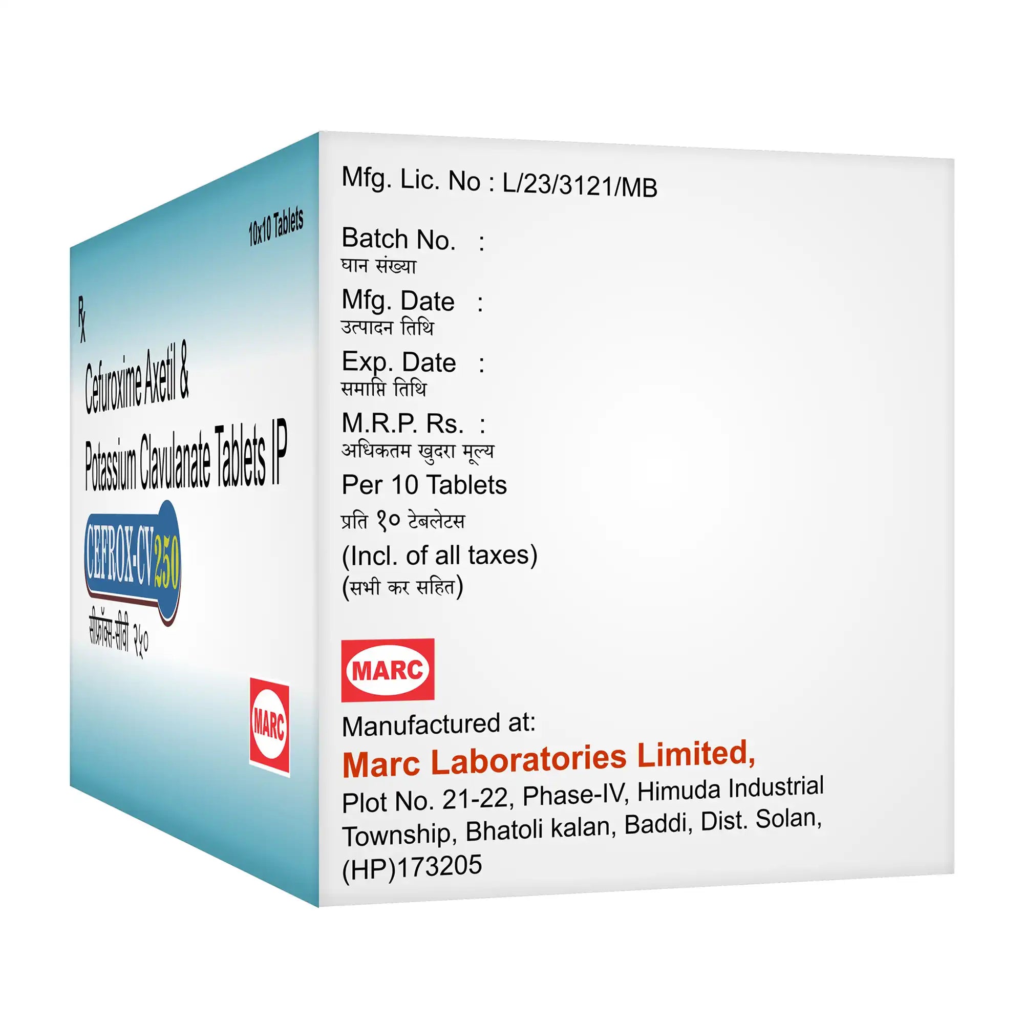 Cefrox CV 250 Cefuroxime & Clavulanate Tablet – Resistant Bacterial Infection Treatment